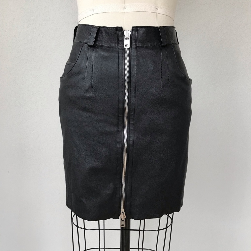 McQ Alexander McQueen leather skirt